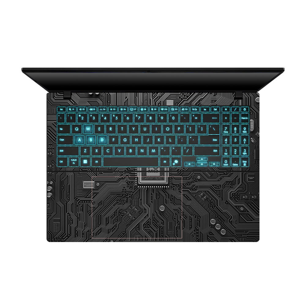 FOMO Circuit Dark Mode Asus Gaming V16 V3607 Laptop Skin