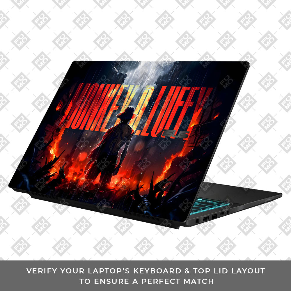 Red Anime Pirate Asus Gaming V16 V3607 Laptop Skin