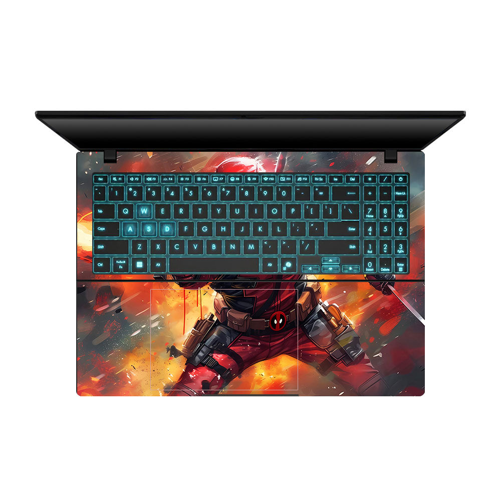 Red Comic Antihero Asus Gaming V16 V3607 Laptop Skin