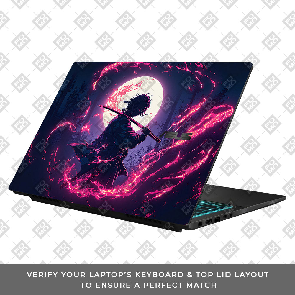 Tanjiro's Flame of Ember Asus Gaming V16 V3607 Laptop Skin