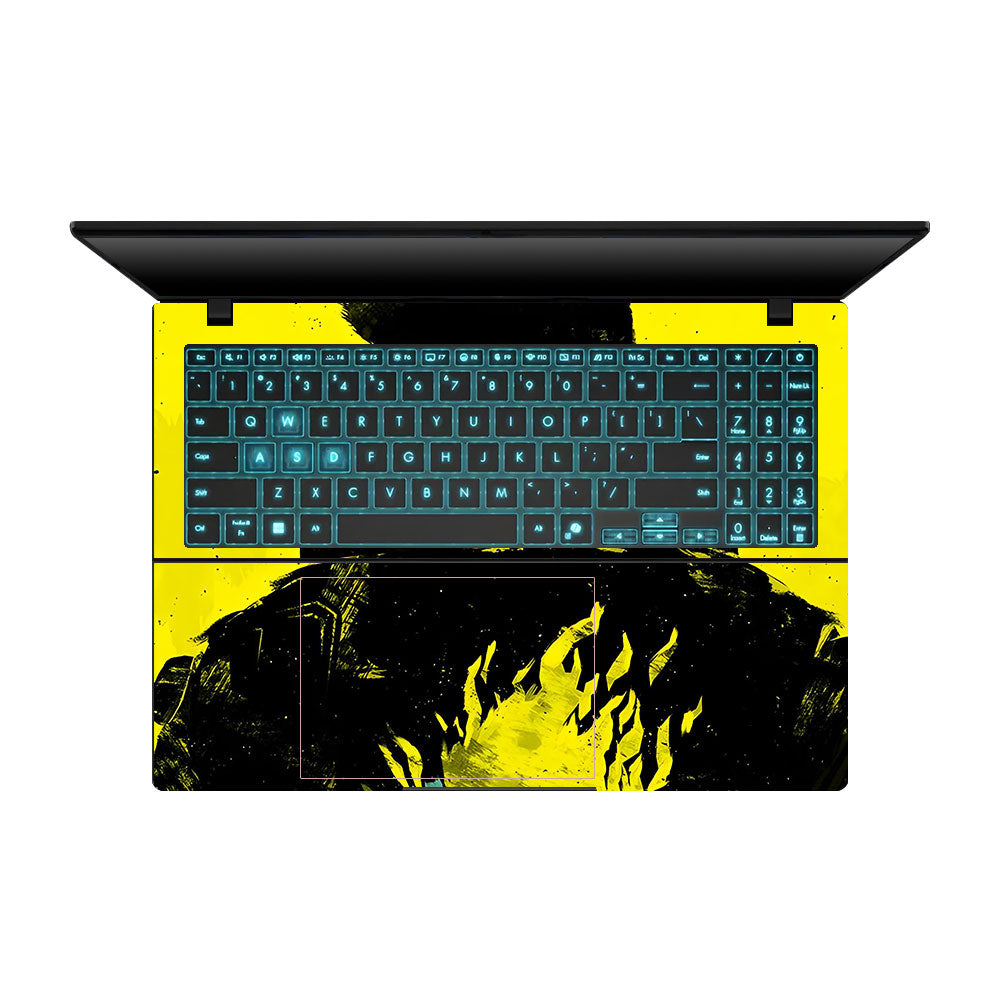Backlit SAMURAI Jacket Asus Gaming V16 V3607 Laptop Skin