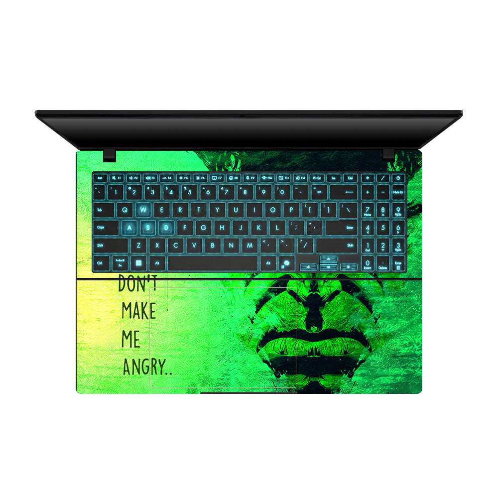 Green Comic Titan Asus Gaming V16 V3607 Laptop Skin