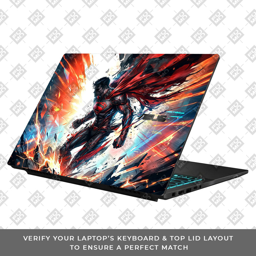 Superman Ascension Asus Gaming V16 V3607 Laptop Skin