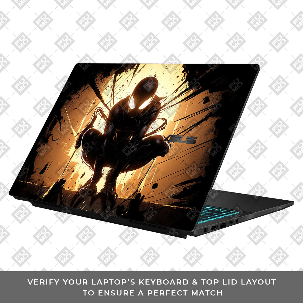 Shadow Spiderman Asus Gaming V16 V3607 Laptop Skin