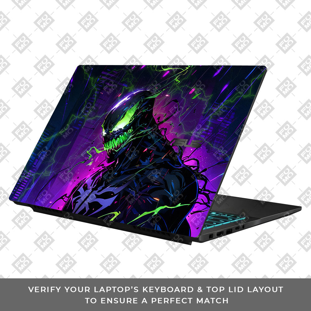 Venom Chaos Surge Asus Gaming V16 V3607 Laptop Skin