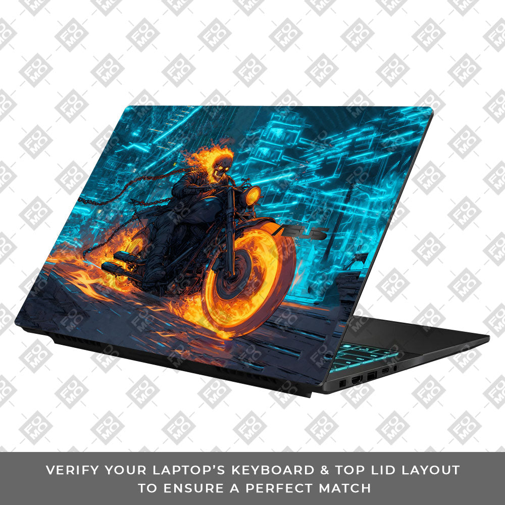 Hellfire Rider Asus Gaming V16 V3607 Laptop Skin