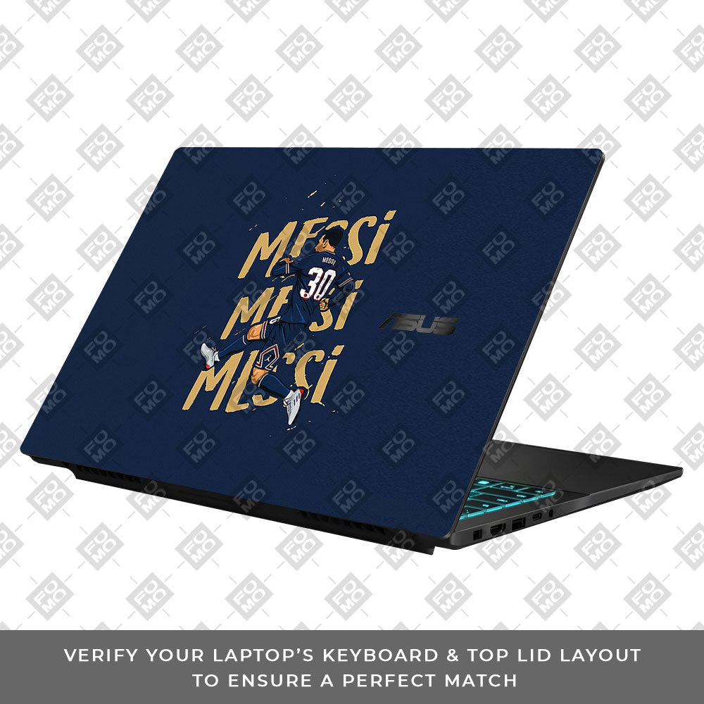 Messi Motion Masterpiece Asus Gaming V16 V3607 Laptop Skin