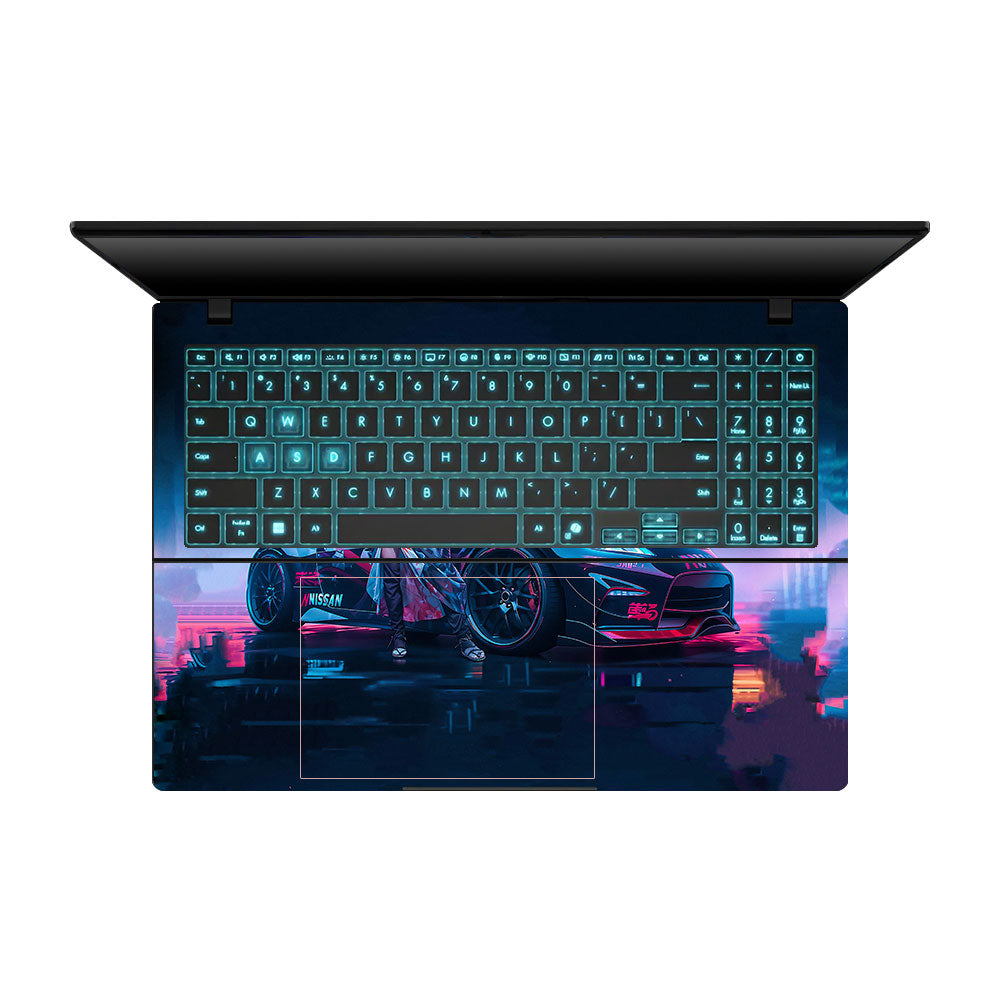 Neon Bloom Nezuko Racer Asus Gaming V16 V3607 Laptop Skin