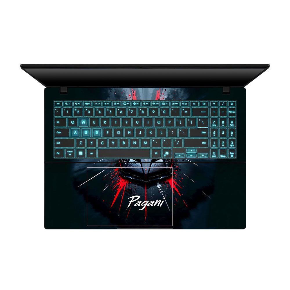 Pagani Midnight Impact Asus Gaming V16 V3607 Laptop Skin