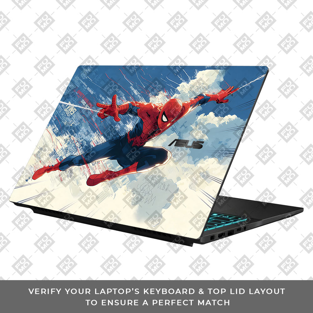Spiderman Velocity Asus Gaming V16 V3607 Laptop Skin