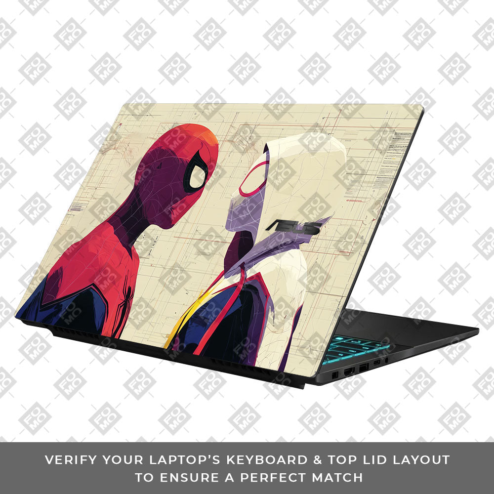 Spider Man X Spider Gwen Asus Gaming V16 V3607 Laptop Skin