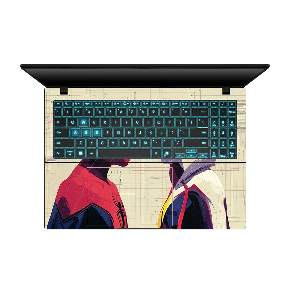 Spider Man X Spider Gwen Asus Gaming V16 V3607 Laptop Skin