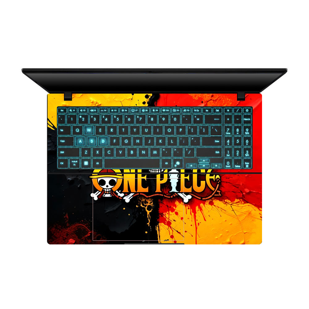 One Piece Paint Splash Asus Gaming V16 V3607 Laptop Skin