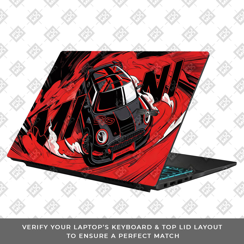 Retro Compact Car Asus Gaming V16 V3607 Laptop Skin