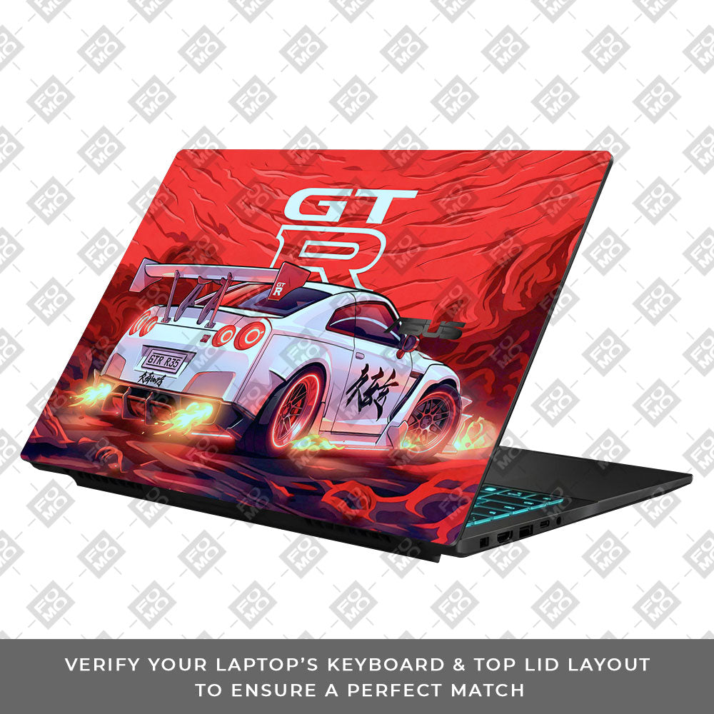 Nissan GTR Turbo Performance Edition Asus Gaming V16 V3607 Laptop Skin