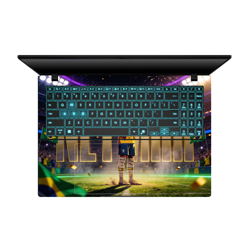 Neymar Golden Aura Asus Gaming V16 V3607 Laptop Skin
