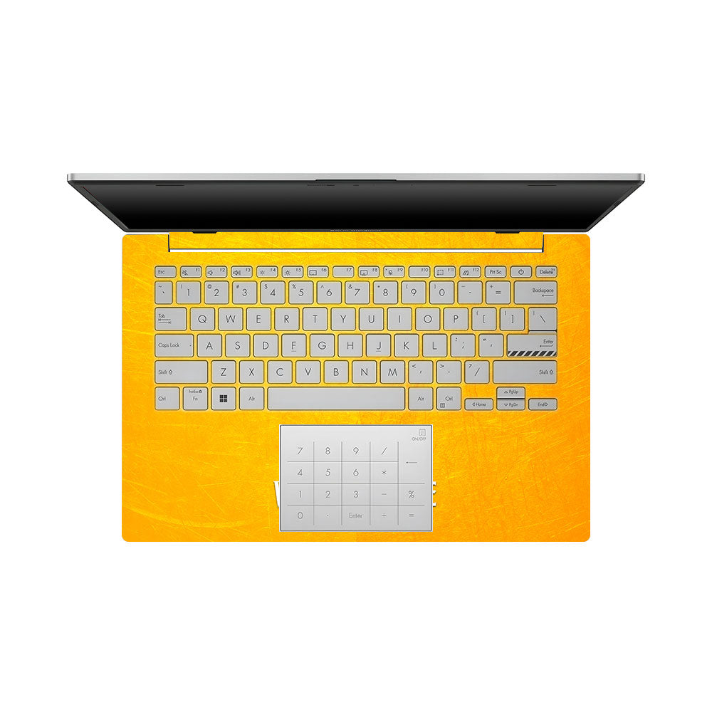 Wolverine with Yellow Background Asus Vivobook Go 14 E1404 Laptop Skin