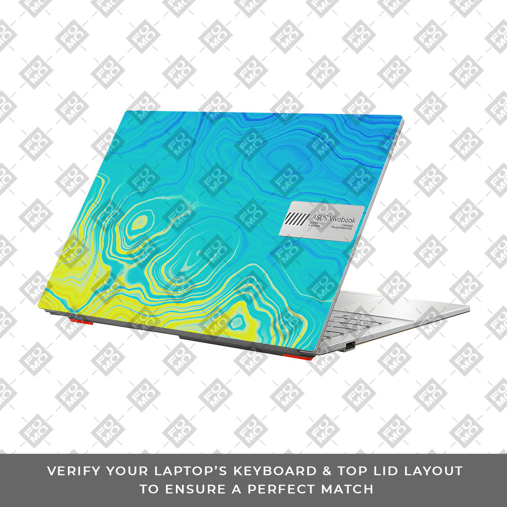 Ocean Gradient Waves Asus Vivobook Go 14 E1404 Laptop Skin