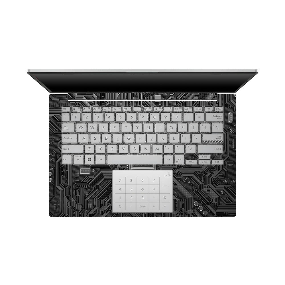 FOMO Circuit Dark Mode Asus Vivobook Go 14 E1404 Laptop Skin
