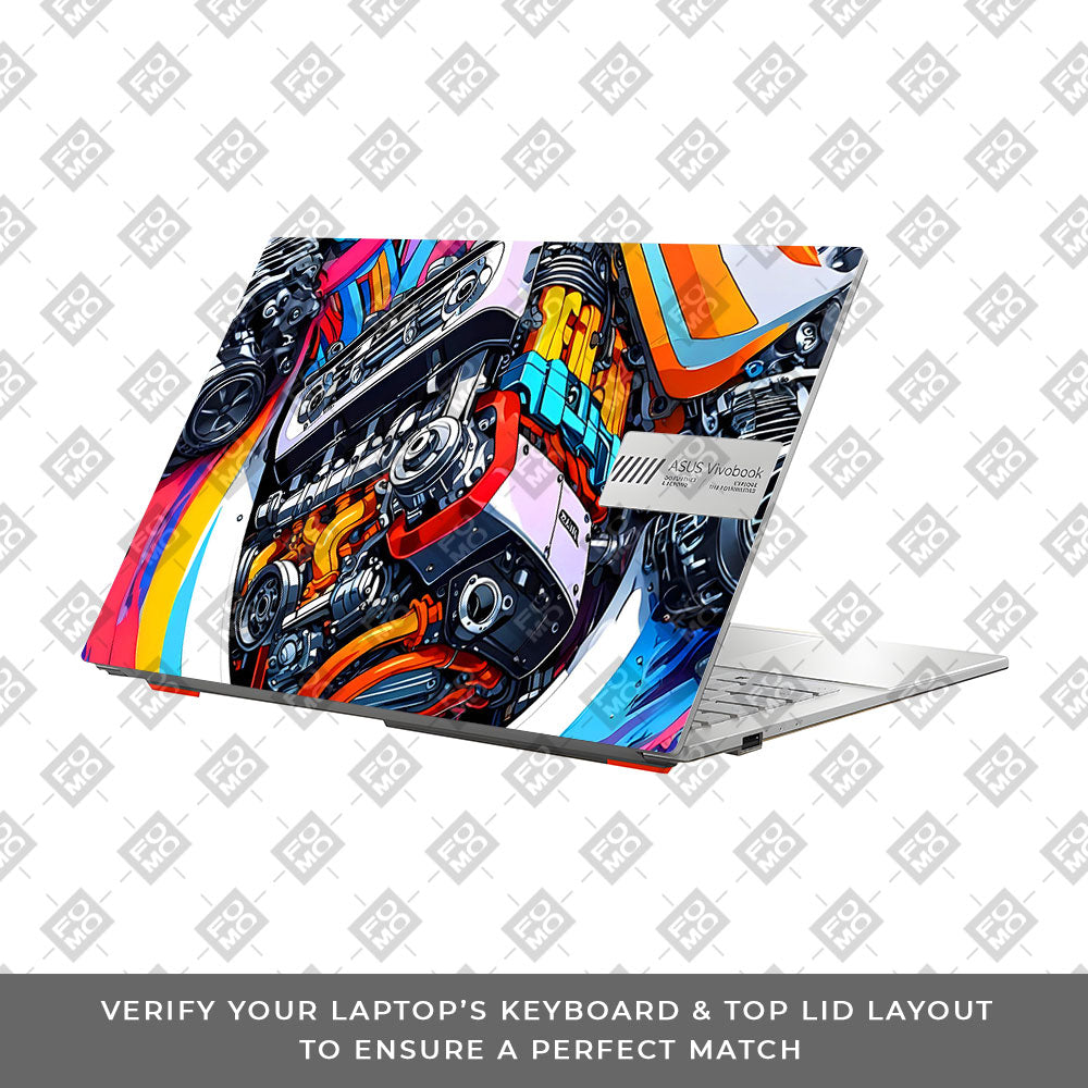 Power in Motion Asus Vivobook Go 14 E1404 Laptop Skin