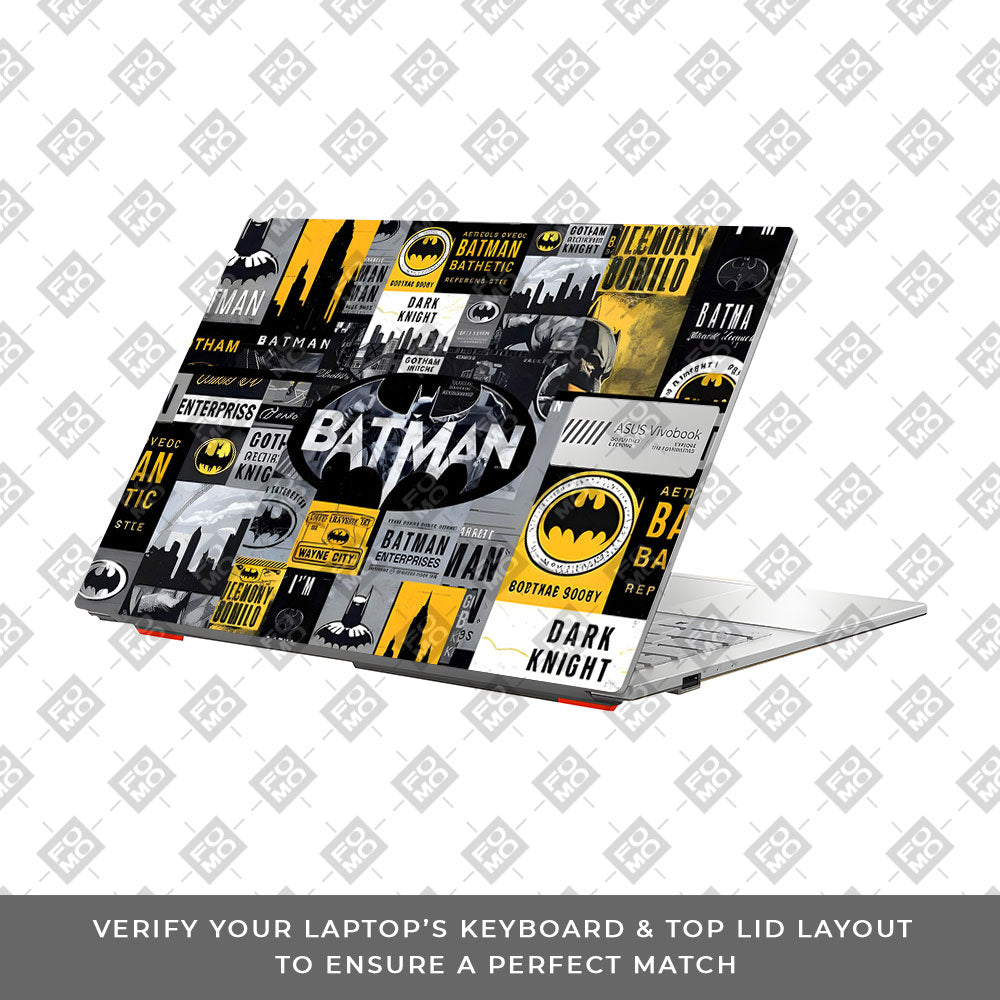 Batman Collage Asus Vivobook Go 14 E1404 Laptop Skin