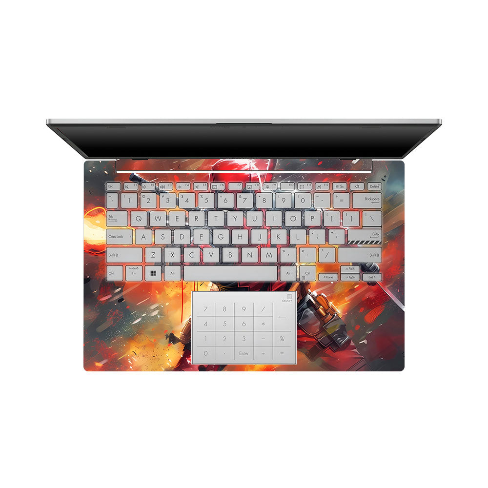 Deadpool in Action Asus Vivobook Go 14 E1404 Laptop Skin