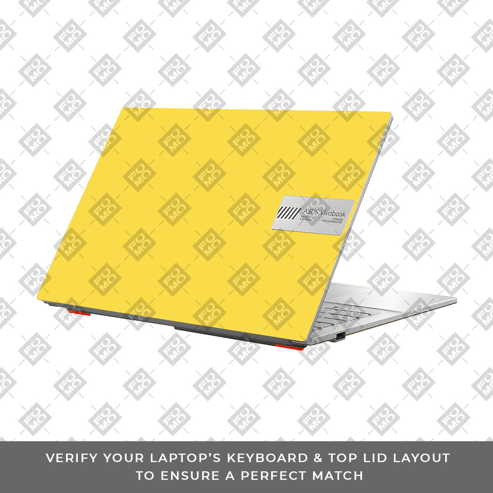 Textured Yellow Asus Vivobook Go 14 E1404 Laptop Skin