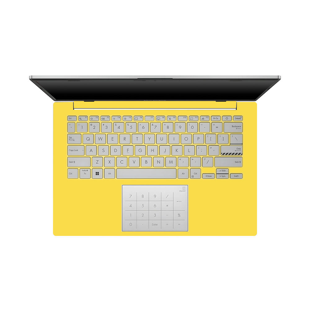Textured Yellow Asus Vivobook Go 14 E1404 Laptop Skin