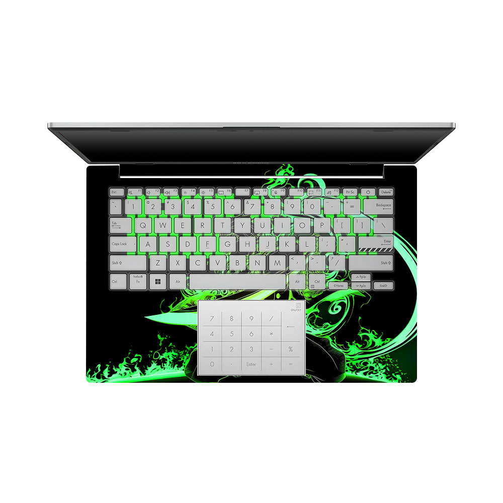 Tanjiro Green Flame Dance Asus Vivobook Go 14 E1404 Laptop Skin