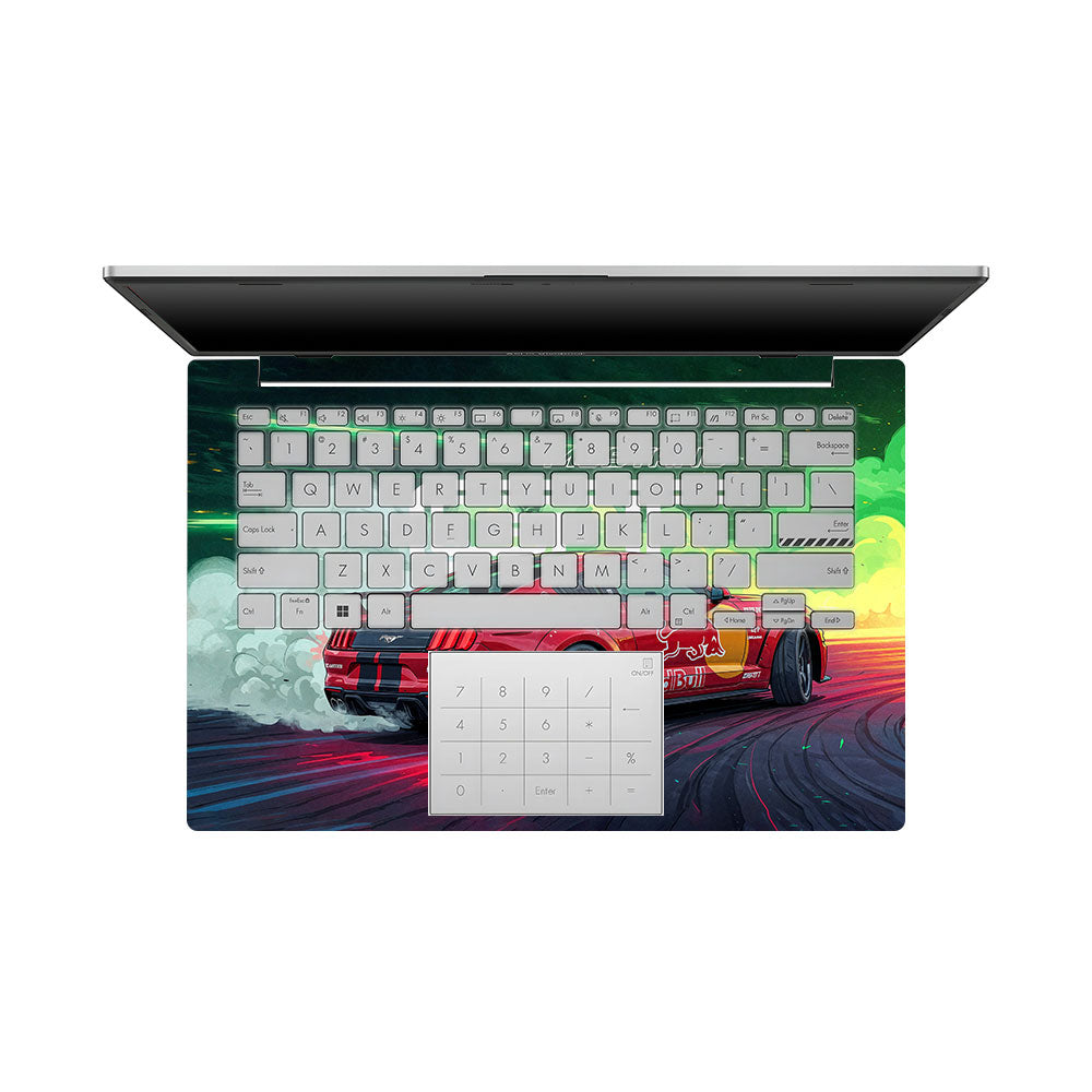 Mustang GT Red Bull Drift Beast Asus Vivobook Go 14 E1404 Laptop Skin