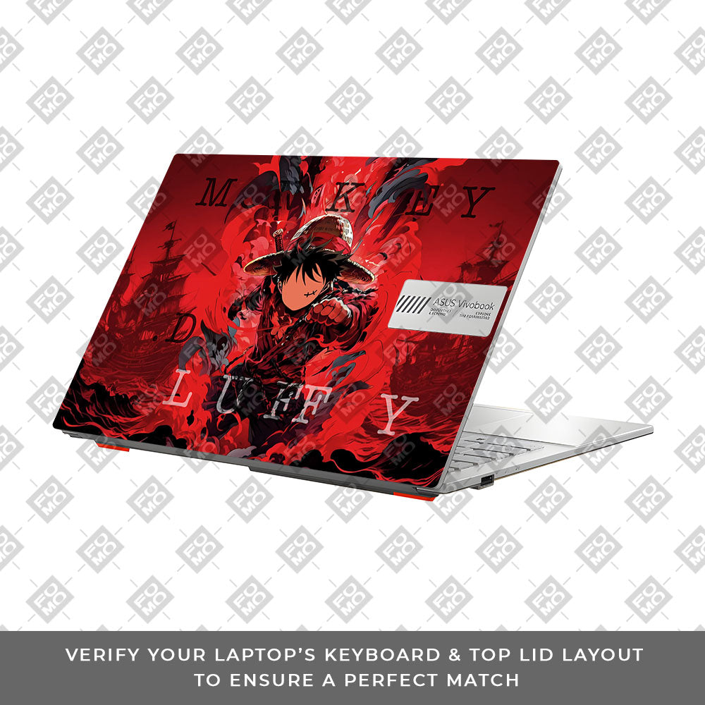 Red King Luffy Asus Vivobook Go 14 E1404 Laptop Skin