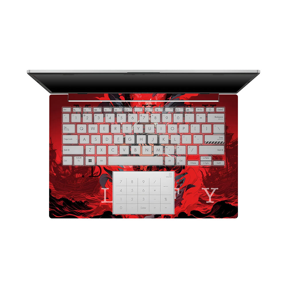 Red King Luffy Asus Vivobook Go 14 E1404 3D Laptop Skin