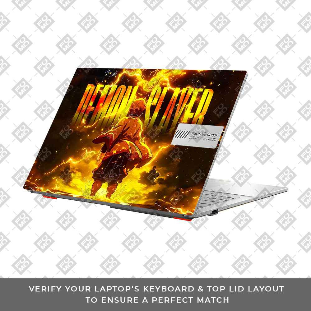 Zenitsu Lightning Strike Asus Vivobook Go 14 E1404 Laptop Skin