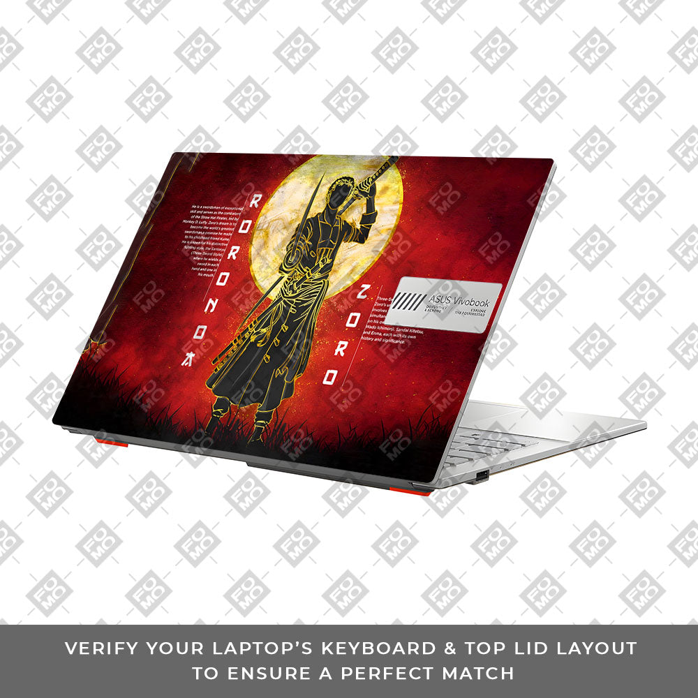 Zoro Under Golden Moon Asus Vivobook Go 14 E1404 Laptop Skin