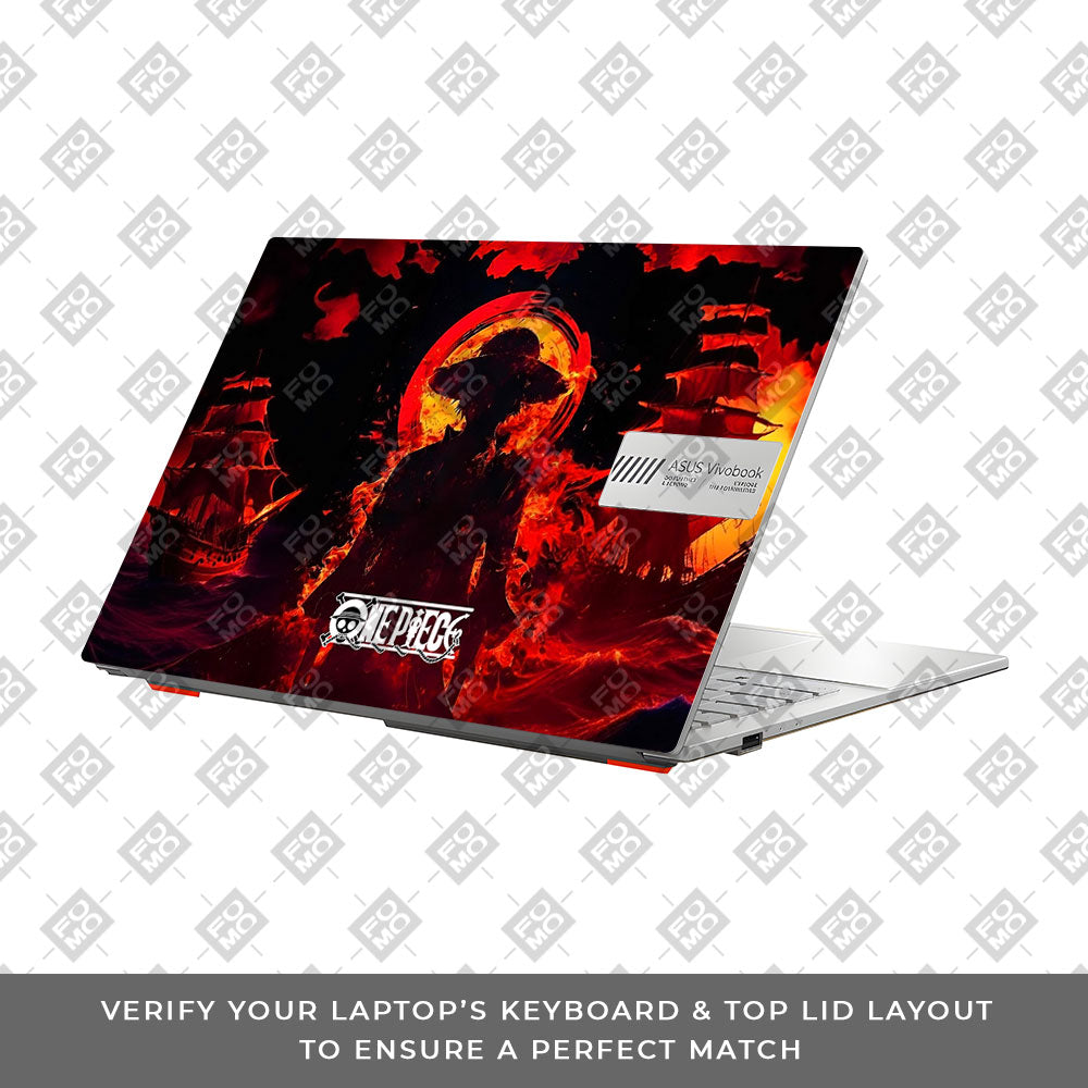 Luffy's Burning Tide Asus Vivobook Go 14 E1404 Laptop Skin
