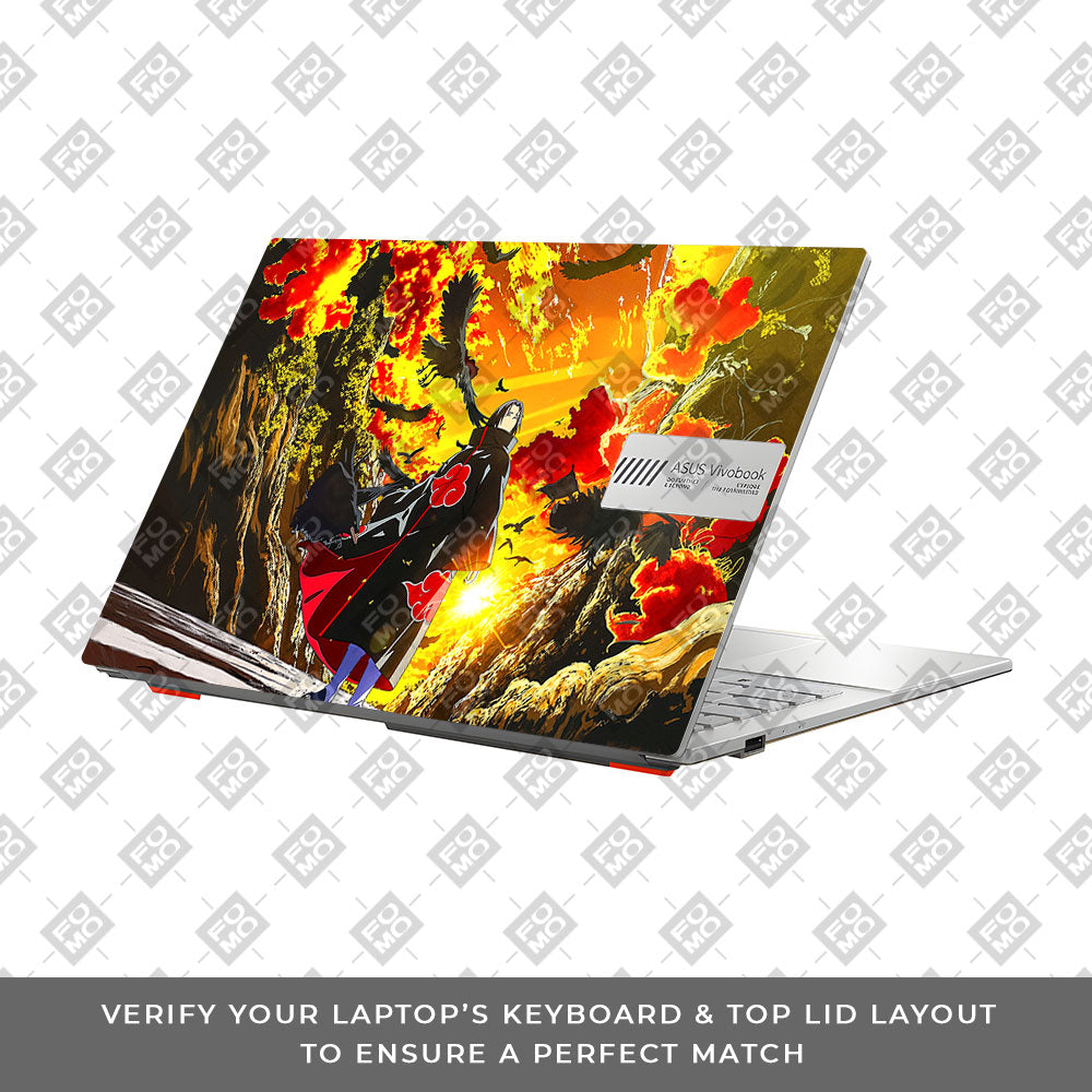 Itachi with Flock of Crows Asus Vivobook Go 14 E1404 Laptop Skin