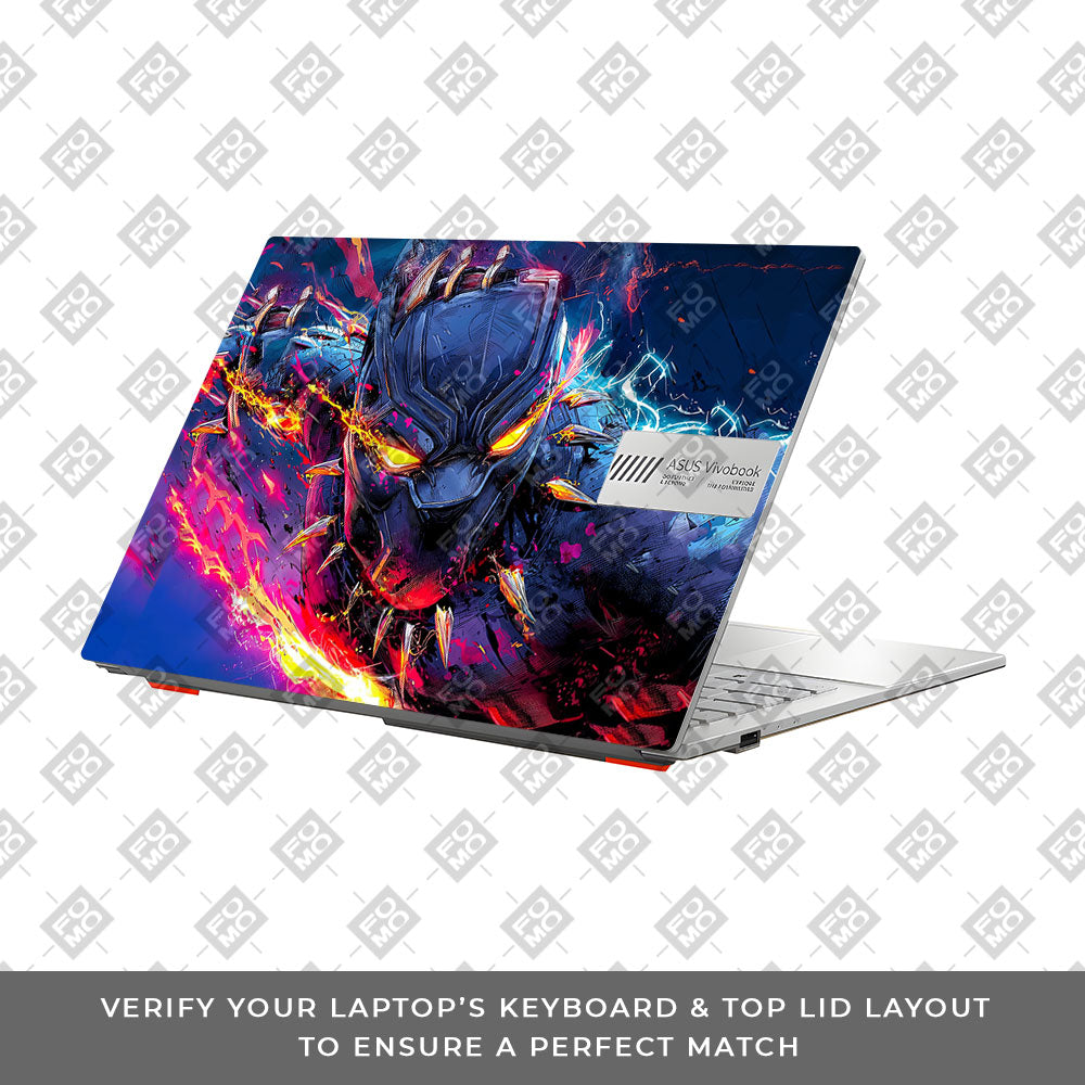 Vibranium Fury Wakandan Charge Asus Vivobook Go 14 E1404 Laptop Skin