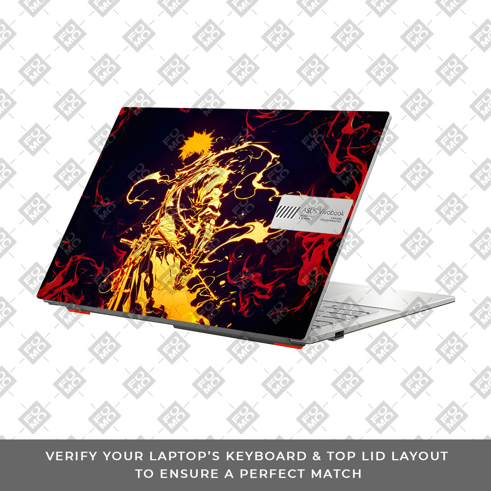 Bleach Ichigo Bankai Form Asus Vivobook Go 14 E1404 Laptop Skin