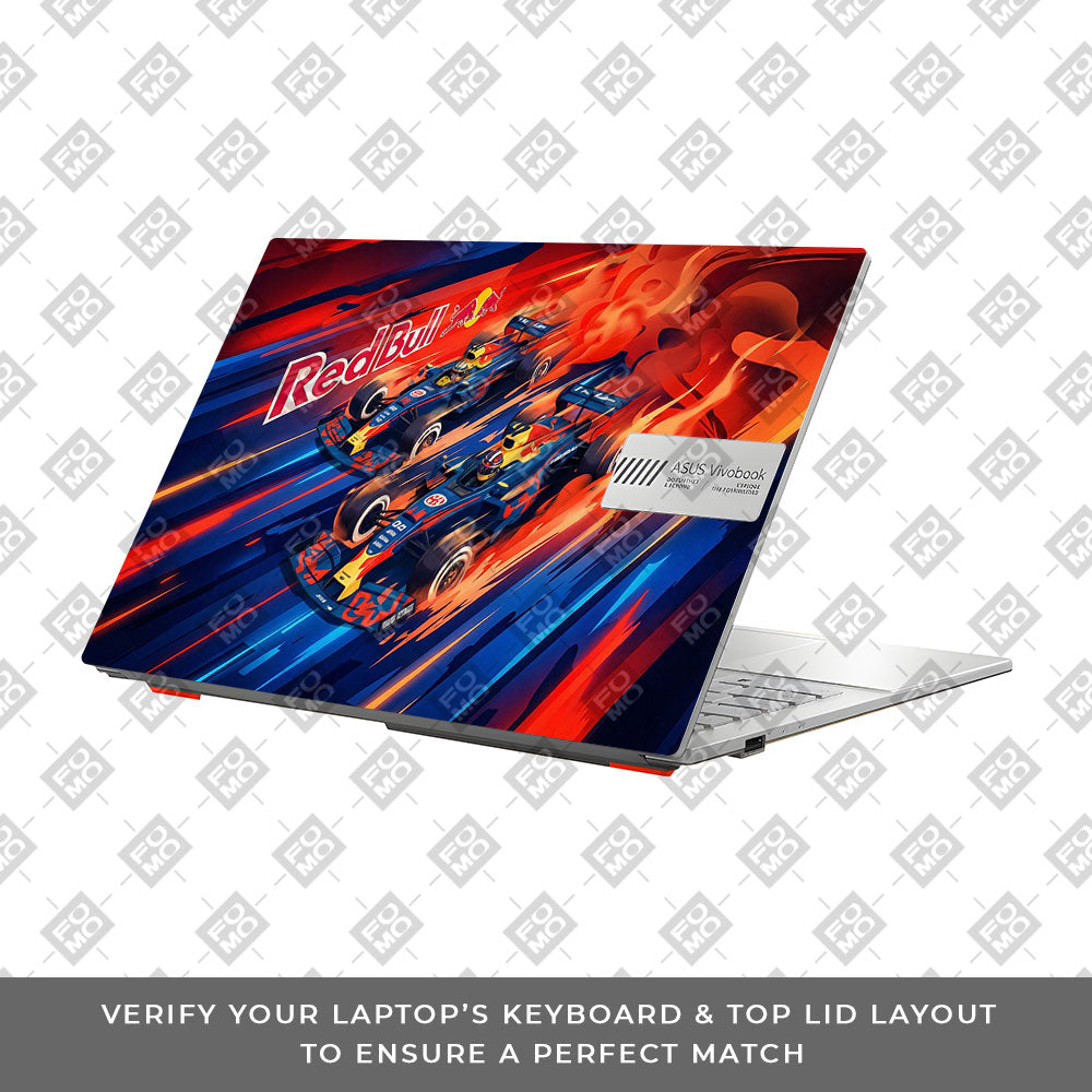 Red Bull Racing Velocity Asus Vivobook Go 14 E1404 Laptop Skin