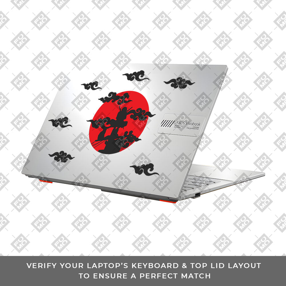 Transparent Moonlit Ninja Asus VivoBook Go 14 E1404 Laptop Skin