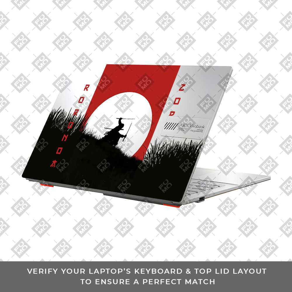 Transparent Swordsman’s Resolve Asus VivoBook Go 14 E1404 Laptop Skin