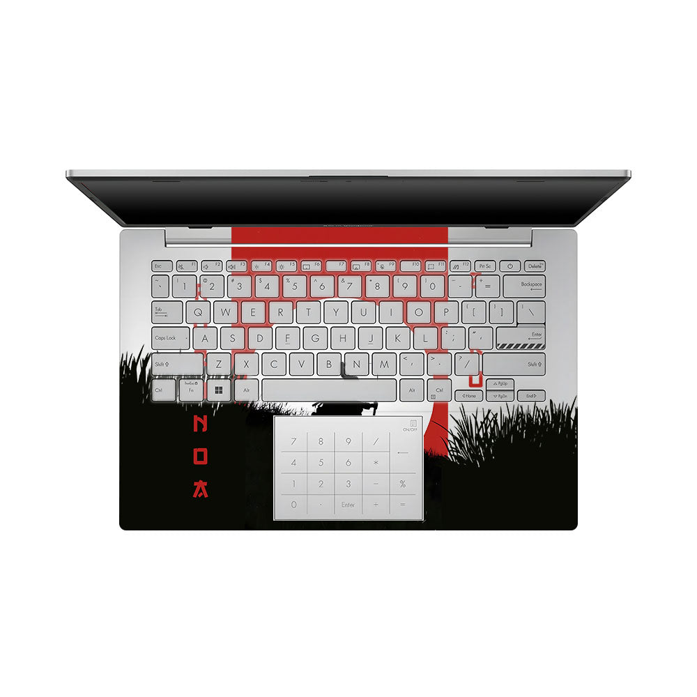 Transparent Swordsman’s Resolve Asus VivoBook Go 14 E1404 Laptop Skin