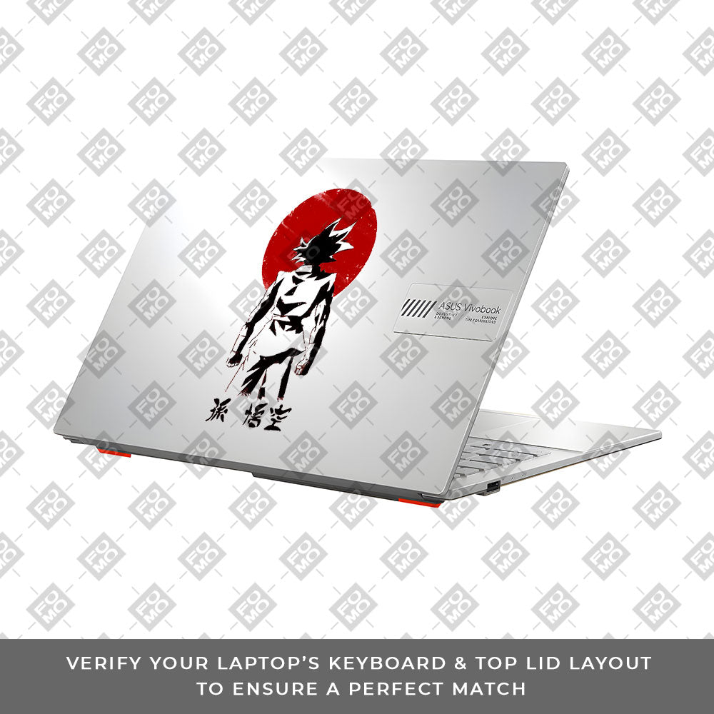 Transparent Sunset Samurai Asus VivoBook Go 14 E1404 Laptop Skin
