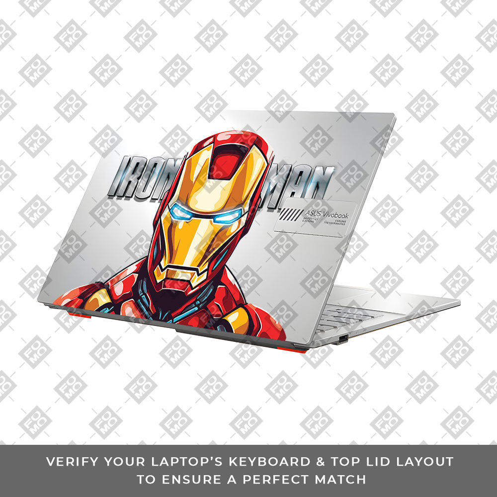 Transparent Arc Reactor Asus VivoBook Go 14 E1404 Laptop Skin