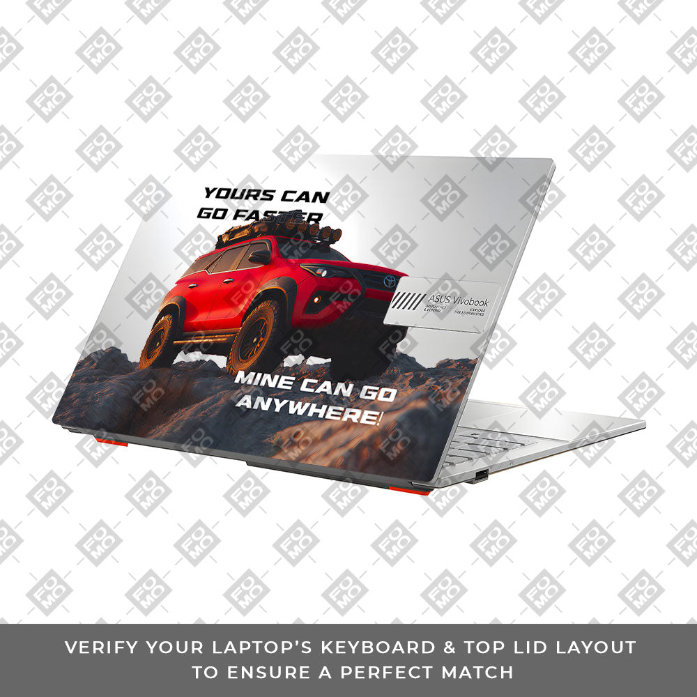 Transparent Off-Road Beast Asus VivoBook Go 14 E1404 Laptop Skin