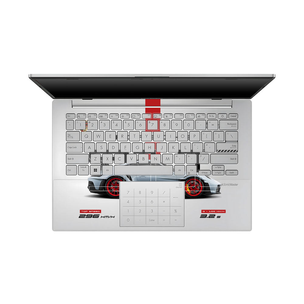 Transparent Porsche 911 GT3 RS Asus VivoBook Go 14 E1404 Laptop Skin