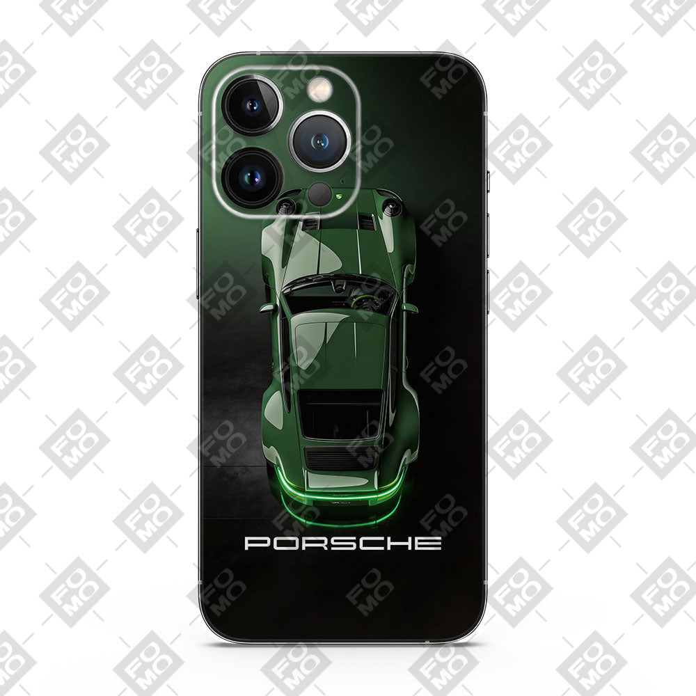 Dark Green Porsche Mobile Skin