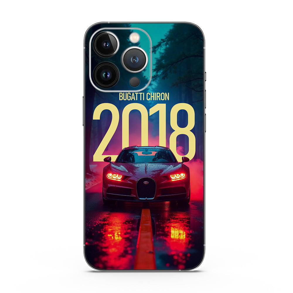 Fomo Store Mobile Skins Cars & Bikes Bugatti Chiron Blue Power
