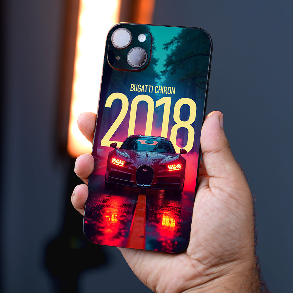 Bugatti Chiron Blue Power Mobile Skins