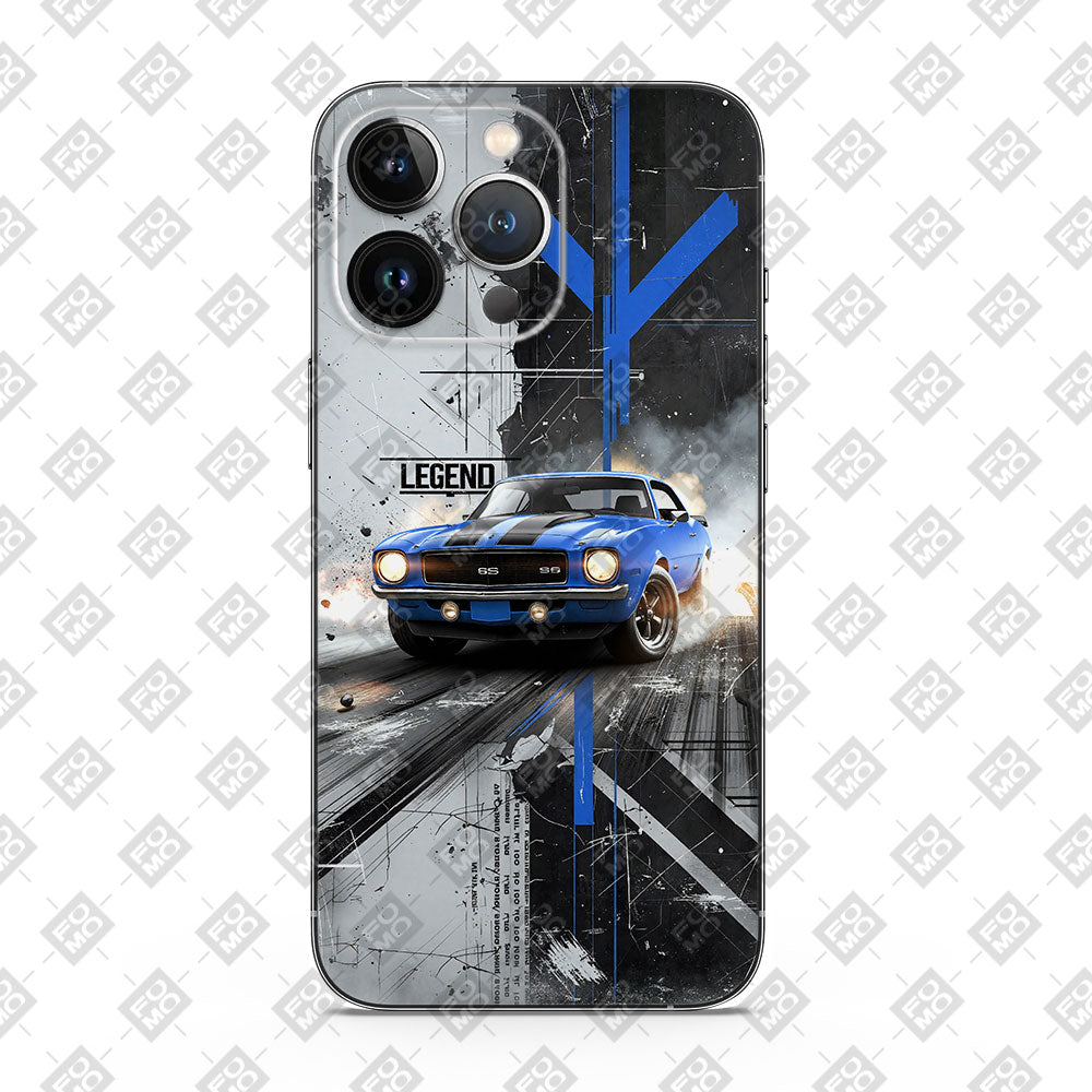 Street Legend Blue Car & Bike Mobile Skin